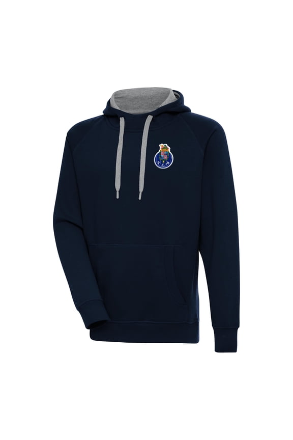 Men's Antigua Navy FC Porto Takeover Raglan Pullover Hoodie