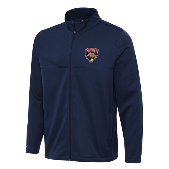 Men's Antigua Navy Florida Panthers Links 2 Full-Zip Golf Jacket
