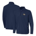 thumbnail image 1 of Men's Antigua Navy Georgia Tech Yellow Jackets Perilous Quarter-Zip Pullover Top, 1 of 3