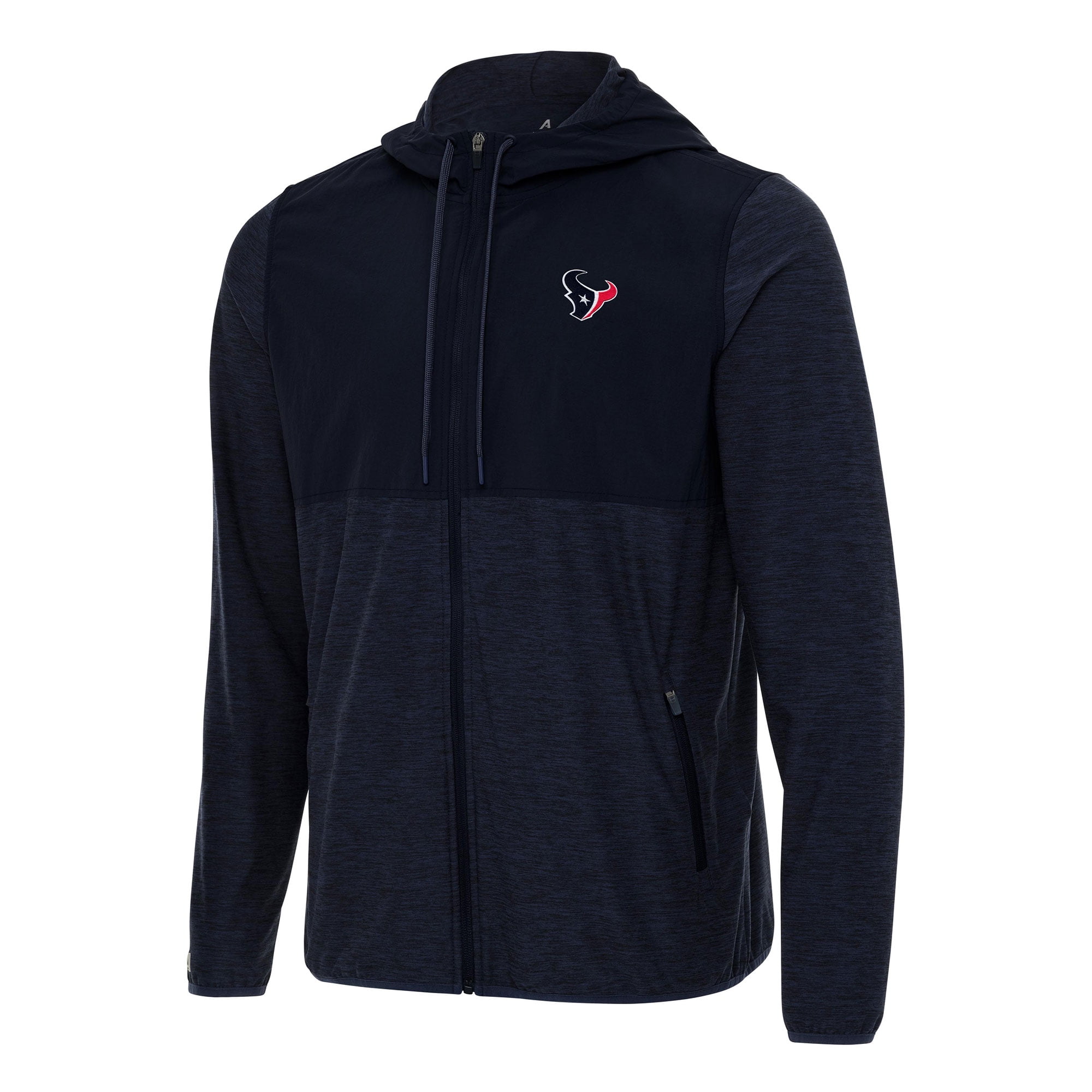 Men's Antigua Navy Houston Texans Sway FullZip Hoodie