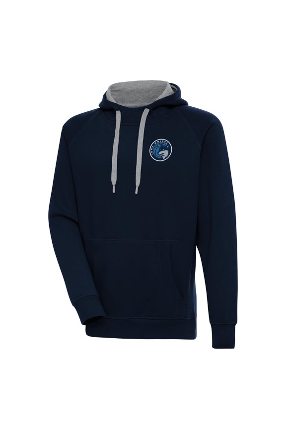 Men's Antigua Navy Iowa Wolves Victory Pullover Hoodie