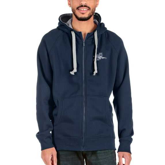 Men's Antigua Navy Jackson State Tigers Victory Full-Zip Hoodie