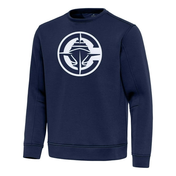 Men's Antigua  Navy LA Clippers Relevant Pullover Sweatshirt