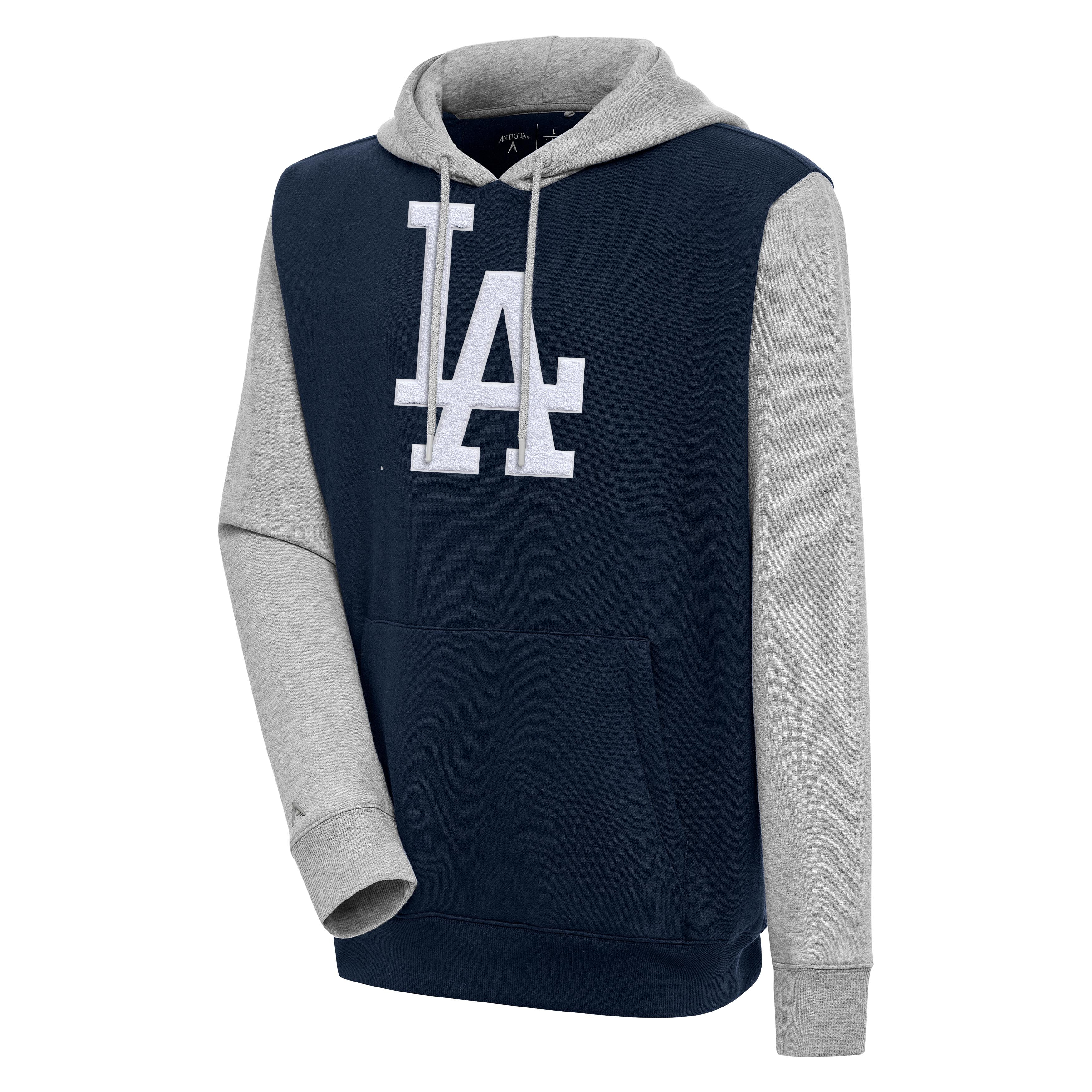 Antigua ドジャース LA Dodgers ビクトリー フーディ Los Angeles Dodgers Black Script Victory Antigua Mens Full