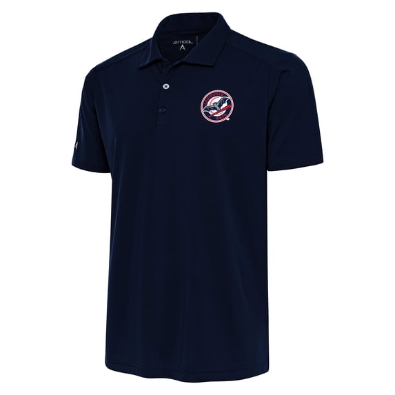 Men's Antigua Navy Louisville Bats Tribute Polo