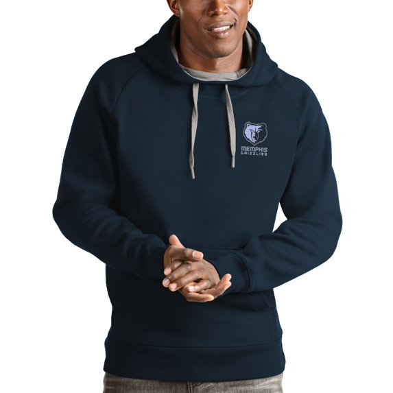 Men's Antigua Navy Memphis Grizzlies Victory Pullover Hoodie