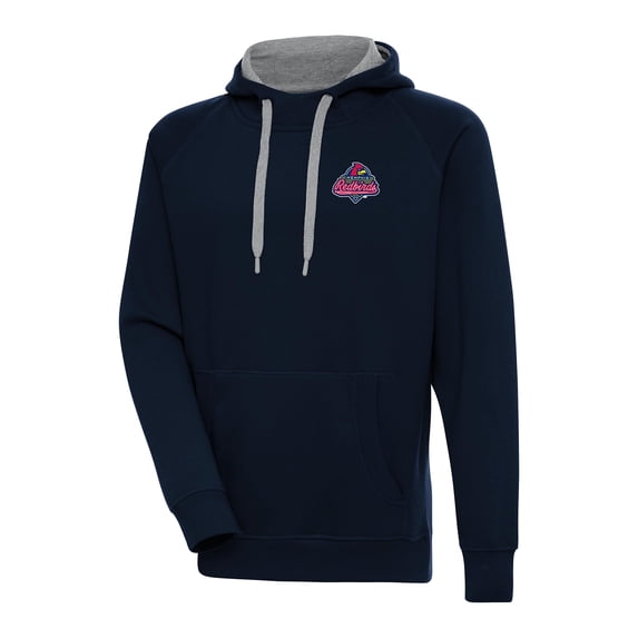 Men's Antigua Navy Memphis Redbirds Victory Pullover Hoodie