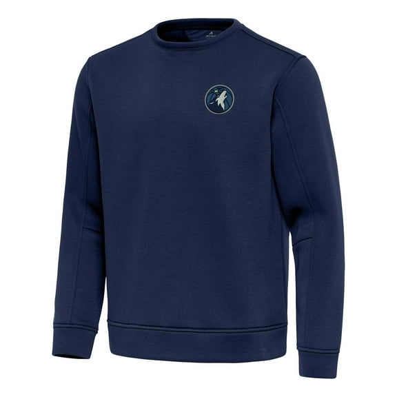 Men's Antigua  Navy Minnesota Timberwolves Relevant Pullover Sweatshirt