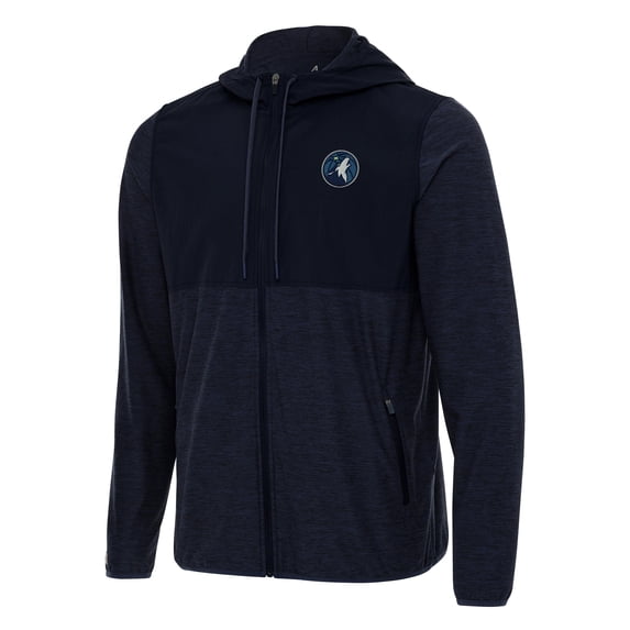 Men's Antigua Navy Minnesota Timberwolves Sway Full-Zip Hoodie Jacket