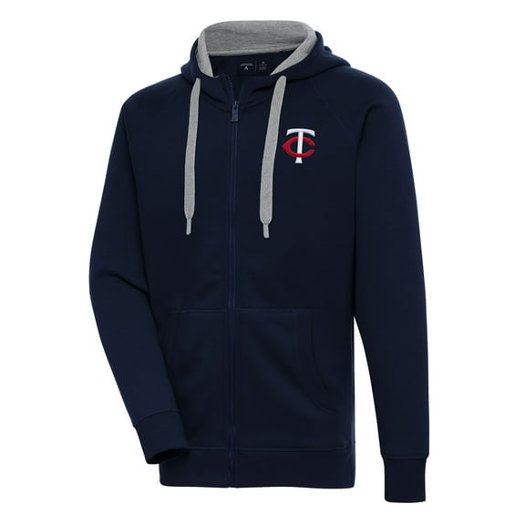 Men's Antigua Navy Minnesota Twins Victory Full-Zip Hoodie