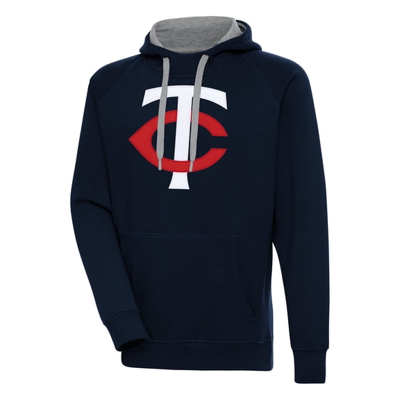 Men's Antigua Navy Minnesota Twins Victory Pullover Hoodie