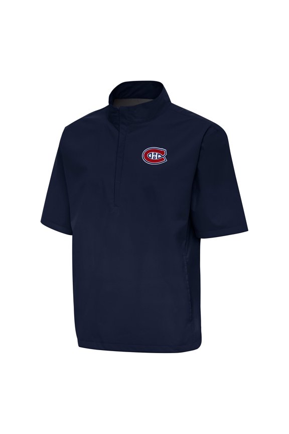 Men's Antigua  Navy Montreal Canadiens Brisk Quarter-Zip Windbreaker