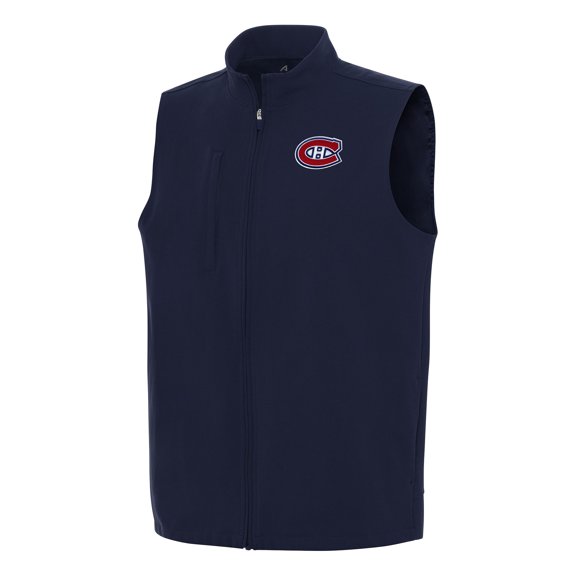 Men's Antigua Navy Montreal Canadiens Regard Full-Zip Vest