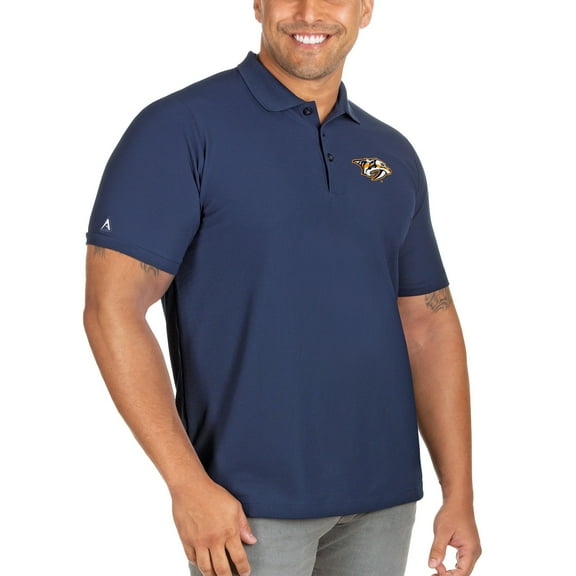 Men's Antigua Navy Nashville Predators Big & Tall Legacy Pique Polo