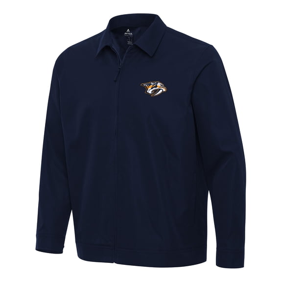 Men's Antigua  Navy Nashville Predators Pivot Full-Zip Jacket