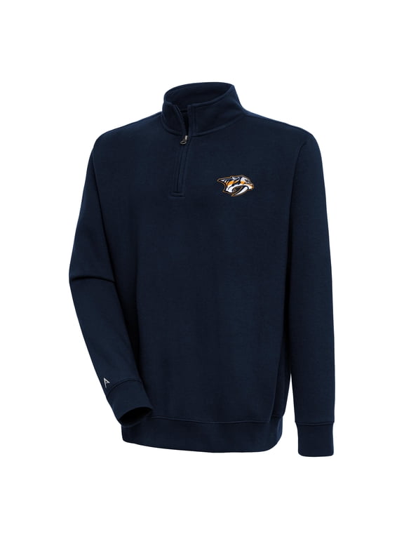 Men's Antigua Navy Nashville Predators Victory Quarter-Zip Pullover Top