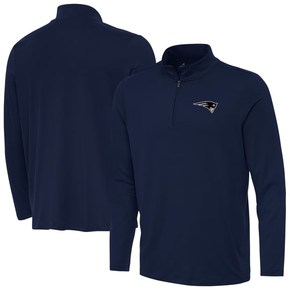 Men's Antigua Navy New England Patriots Reprocess Quarter-Zip Top