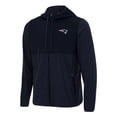 thumbnail image 1 of Men's Antigua Navy New England Patriots  Sway Full-Zip Hoodie, 1 of 1