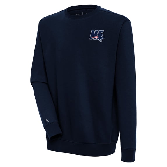 Men's Antigua Navy New England Patriots Victory Pullover Sweatshirt