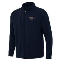 Men's Antigua Navy New Orleans Pelicans Regard Full-Zip Jacket