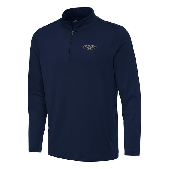 Men's Antigua Navy New Orleans Pelicans Reprocess Quarter-Zip Top