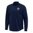 thumbnail image 1 of Men's Antigua Navy New York Islanders Flight Woven Tri-Blend Long Sleeve Button-Down Shirt, 1 of 1