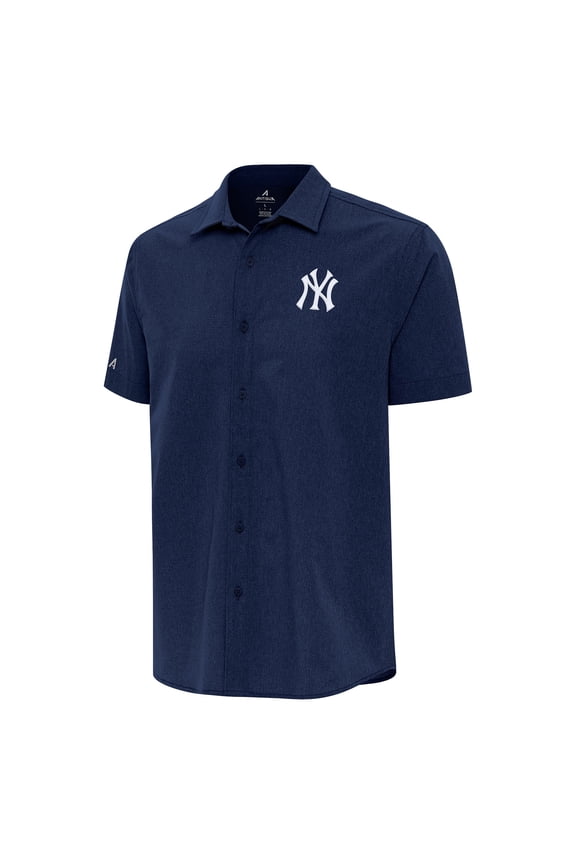 Men's Antigua Navy New York Yankees Activate Button-Up Shirt
