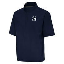 Men's Antigua Navy New York Yankees Brisk Quarter-Zip Wind Shirt