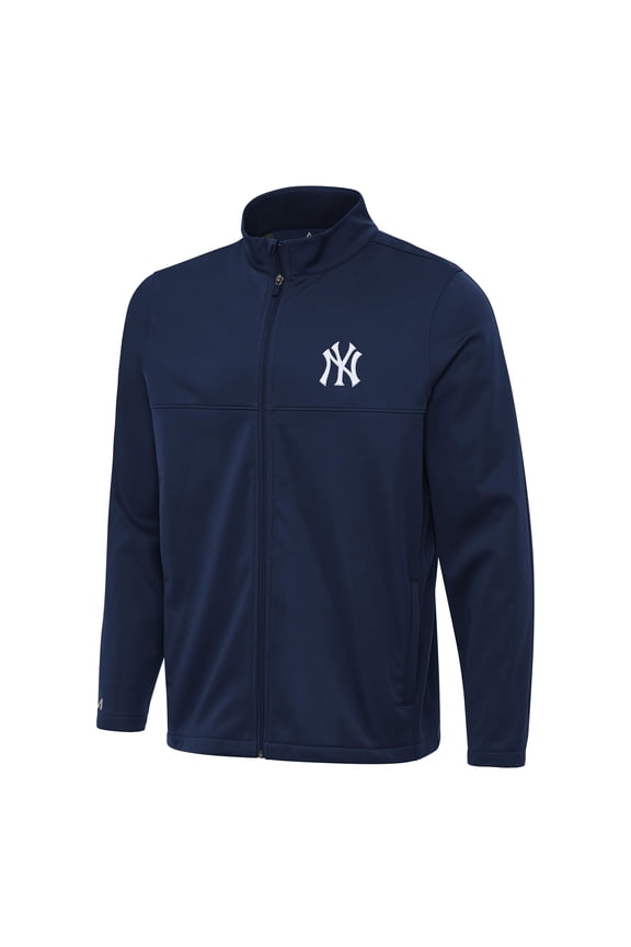 Men's Antigua Navy New York Yankees Links 2 Full-Zip Golf Jacket