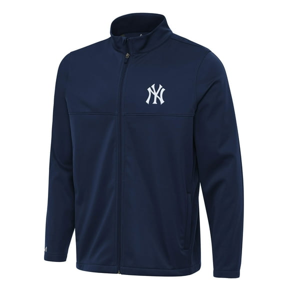 Men's Antigua Navy New York Yankees Links 2 Full-Zip Golf Jacket