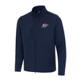 thumbnail image 1 of Men's Antigua Navy Oklahoma City Thunder Objection Double-Peached Full-Zip Jacket, 1 of 1