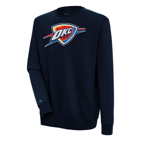 Men's Antigua Navy Oklahoma City Thunder Victory Pullover Sweatshirt