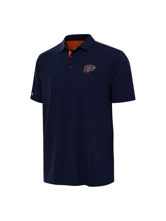 Men's Antigua Navy/Orange UTEP Miners Era Polo