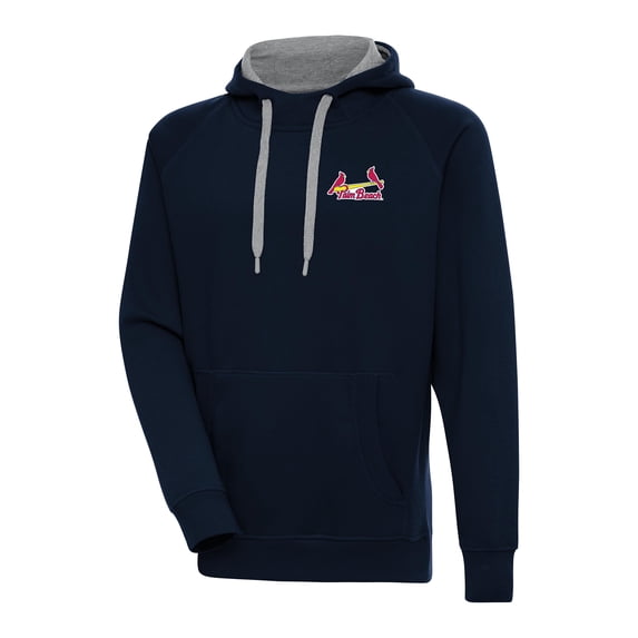 Men's Antigua Navy Palm Beach Cardinals Victory Pullover Hoodie