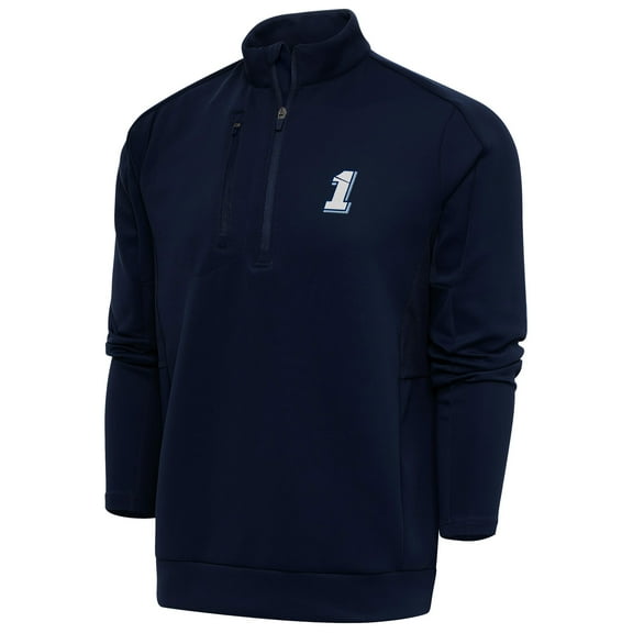 Men's Antigua  Navy Ross Chastain Generation Quarter-Zip Pullover Top