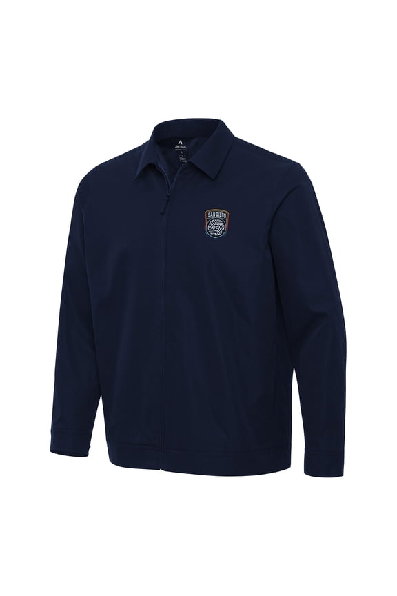 Men's Antigua Navy San Diego FC Pivot Full-Zip Jacket