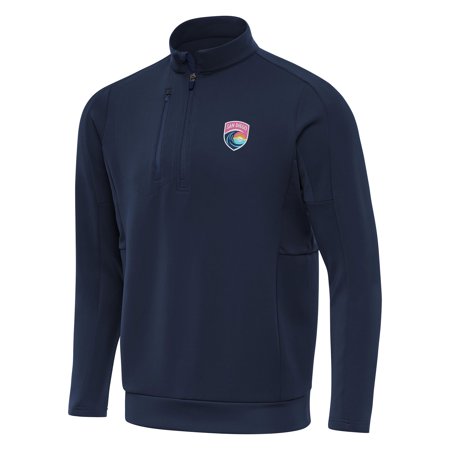 Men's Antigua Navy San Diego Wave FC Generation Quarter-Zip Jacket
