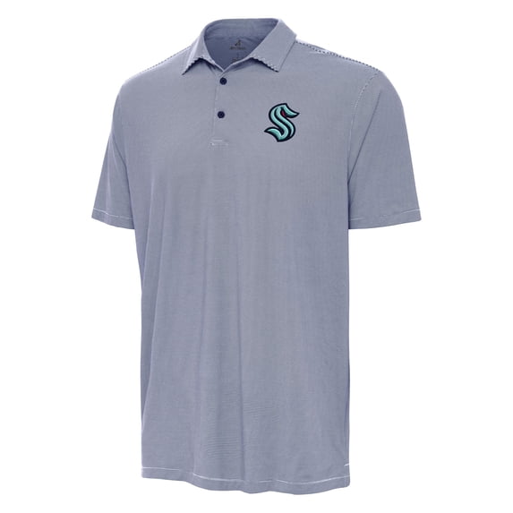 Men's Antigua Navy Seattle Kraken Twine Polo