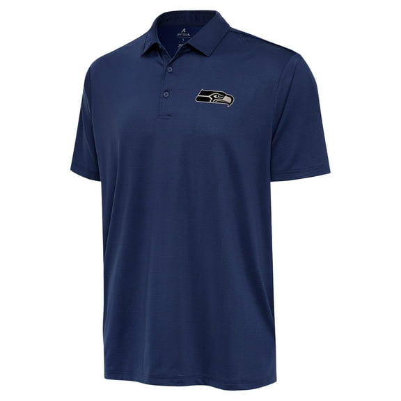 Men's Antigua  Navy Seattle Seahawks-Ellipse Performance Polo