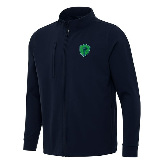 Men's Antigua Navy Seattle Sounders FC Regard Full-Zip Jacket