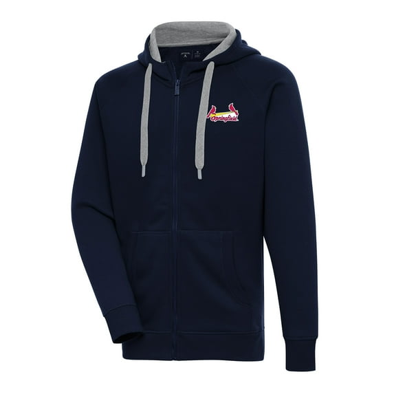 Men's Antigua Navy Springfield Cardinals Victory Full-Zip Hoodie