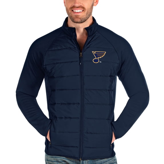 Men's Antigua Navy St. Louis Blues Altitude Full-Zip Jacket
