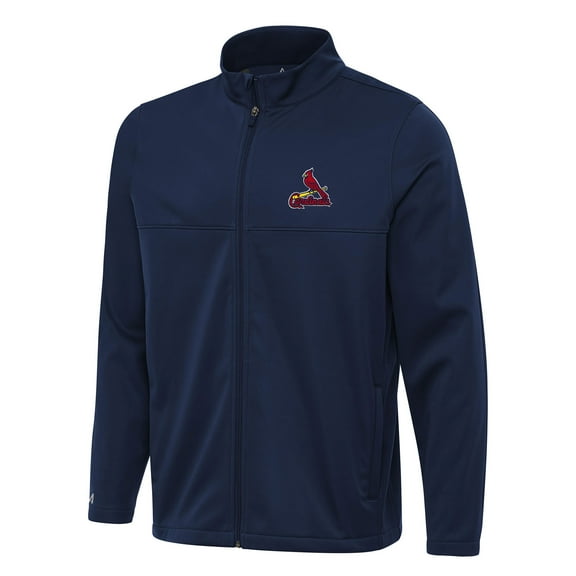 Men's Antigua Navy St. Louis Cardinals Links 2 Full-Zip Golf Jacket