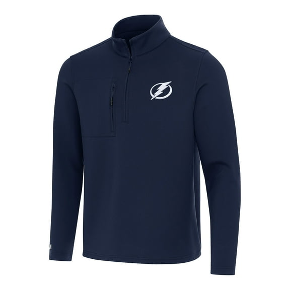 Men's Antigua  Navy Tampa Bay Lightning Insider Quarter-Zip Top