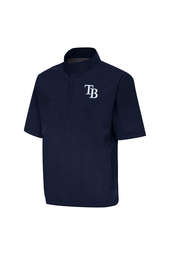 Men's Antigua Navy Tampa Bay Rays Brisk Quarter-Zip Wind Shirt