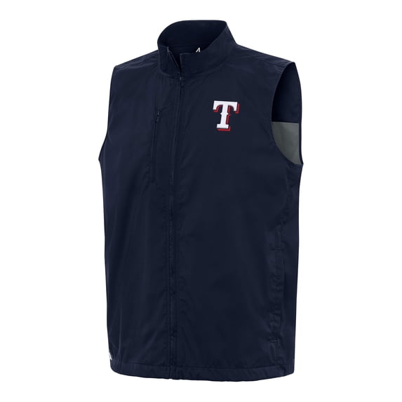 Men's Antigua Navy Texas Rangers Brisk Full-Zip Vest