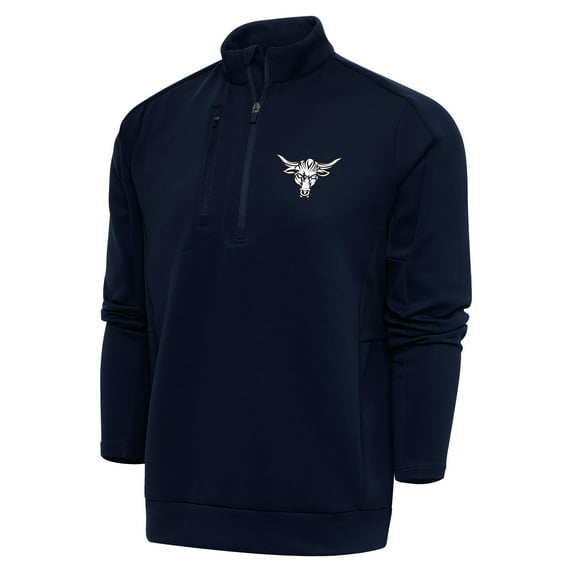 Men's Antigua Navy The Rock Generation Quarter-Zip Pullover Top