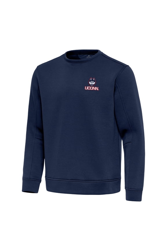 Men's Antigua Navy UConn Huskies Relevant Lightweight Pullover Sweatshirt