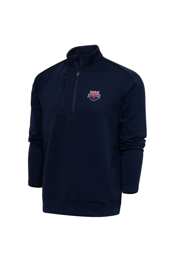 Men's Antigua Navy USA Swimming Generation Half-Zip Pullover Top