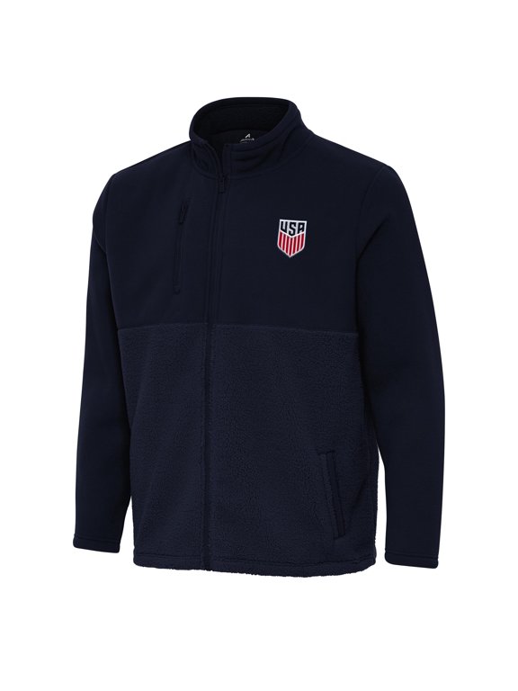 Men's Antigua Navy USMNT Daily Fused Full-Zip Jacket
